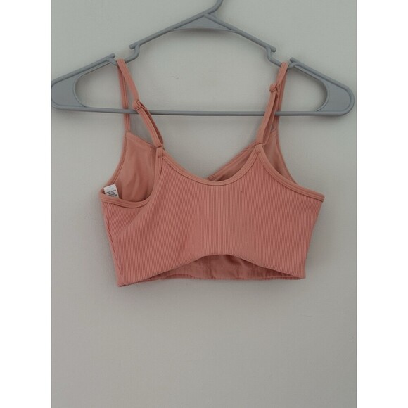 OFFLINE by Aerie XSmall stretch medium support sport top pink 54485 - Picture 2 of 3